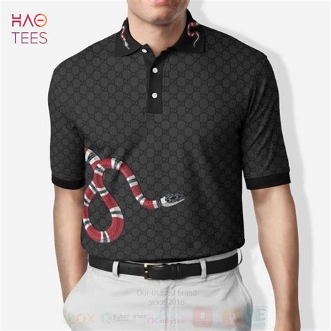 blue gucci snake shirt|Gucci polo shirt snake.